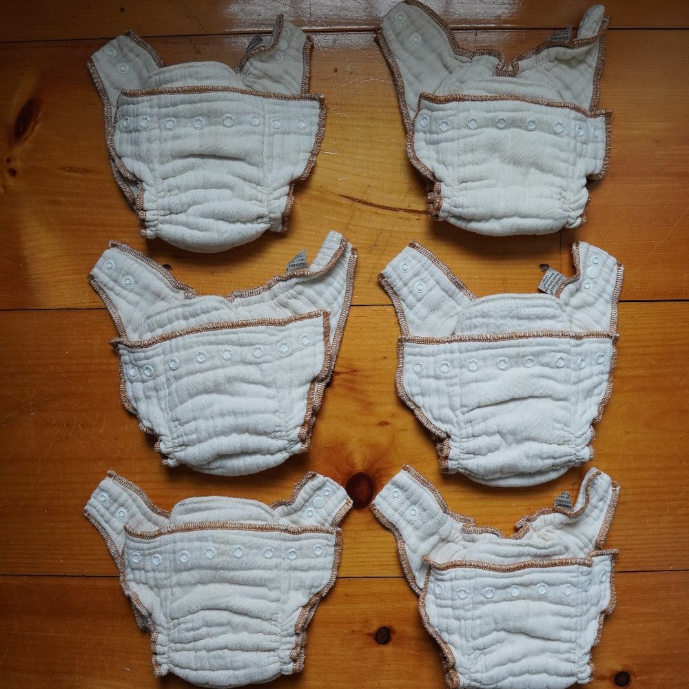 Cloth-eez Workhorse Fitted Diaper Organic Unbleached - Snap Closure